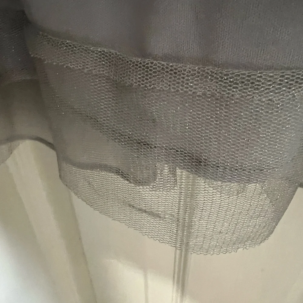 SLNY Silver Layered Wedding Dress - Picture 4 of 13